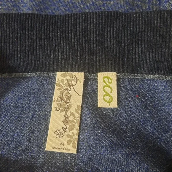 Aventura Eco Womens Blue Gray Fair Isle Wool Blend Mini Skirt Size Medium